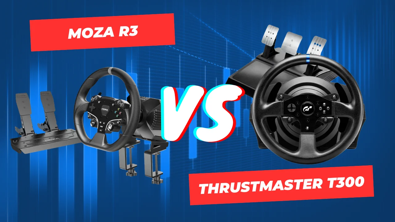 Moza R3 vs Thrustmaster T300 RS | Comparaison